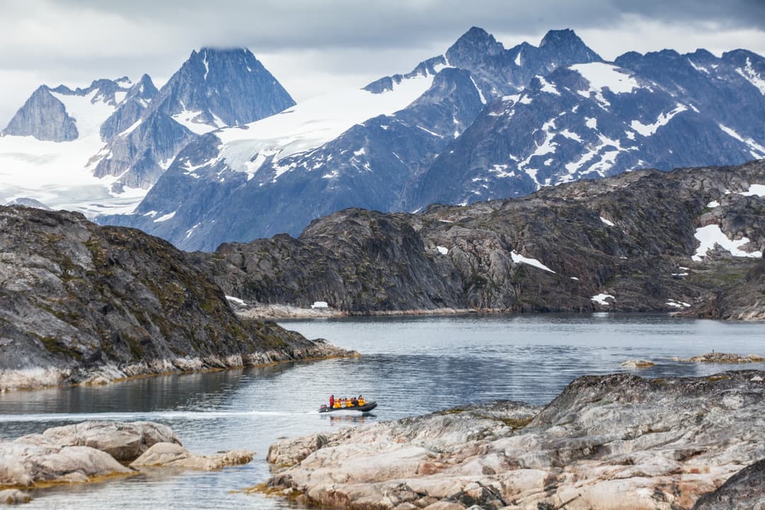 Quark Expeditions Zodiac Cruising Greenland Credit Sam Crimmin