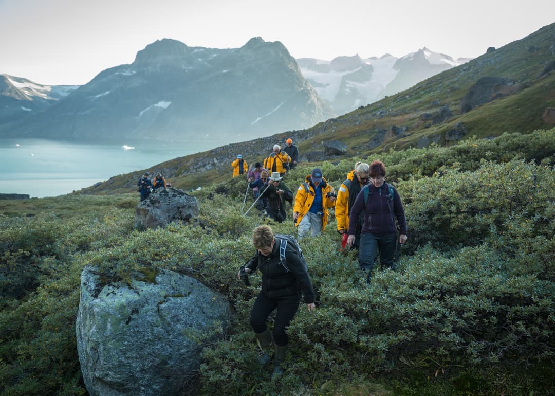 Quark Expeditions Heli Hiking Lindenow Fjord Greenland Credit Acacia Johnson 1