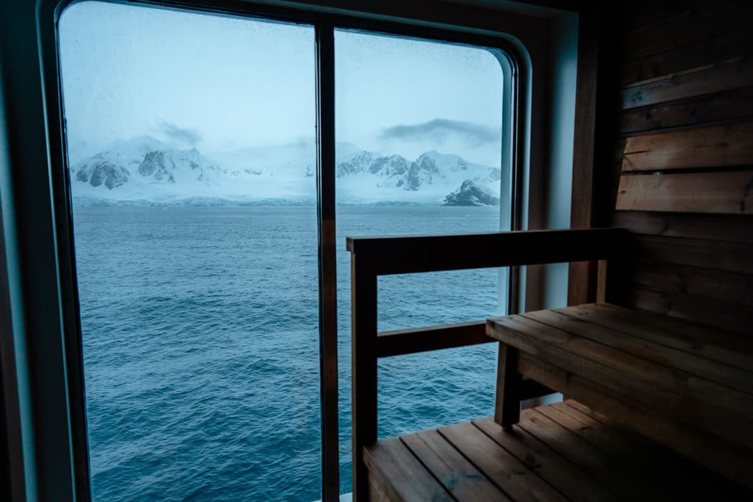 National Geographic Lindblad Expeditions Greg Mortimer Sauna 2 ©Ae Expeditions