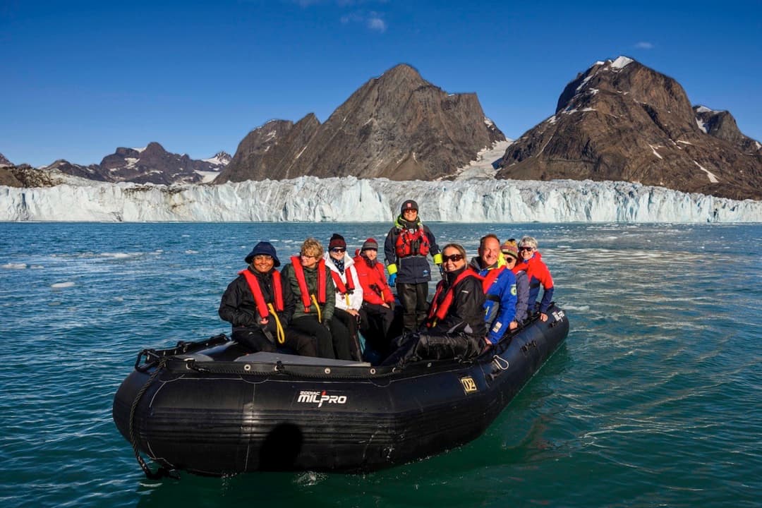 Polar Latitudes Expeditions Thryms Glacier Zodiak