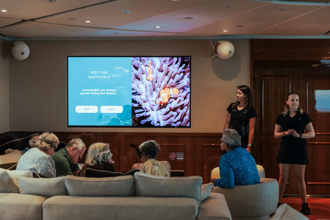 Aqua Lares Onboard Presentation ©Aqua Expeditions 2